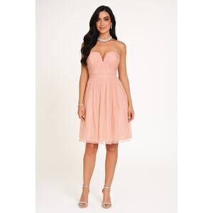 J. Crew Nadia Silk Strapless Pink Dress - 4